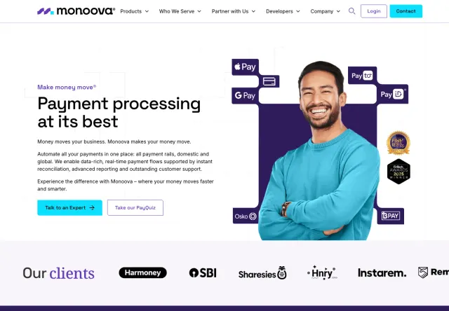Monoova website